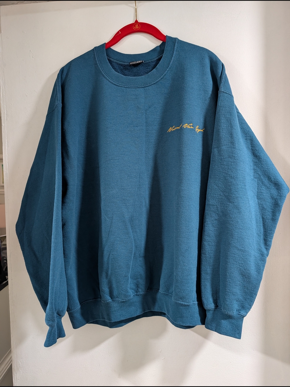 The National Gallery Vincent Van Gogh Teal Crewneck Sweatshirt